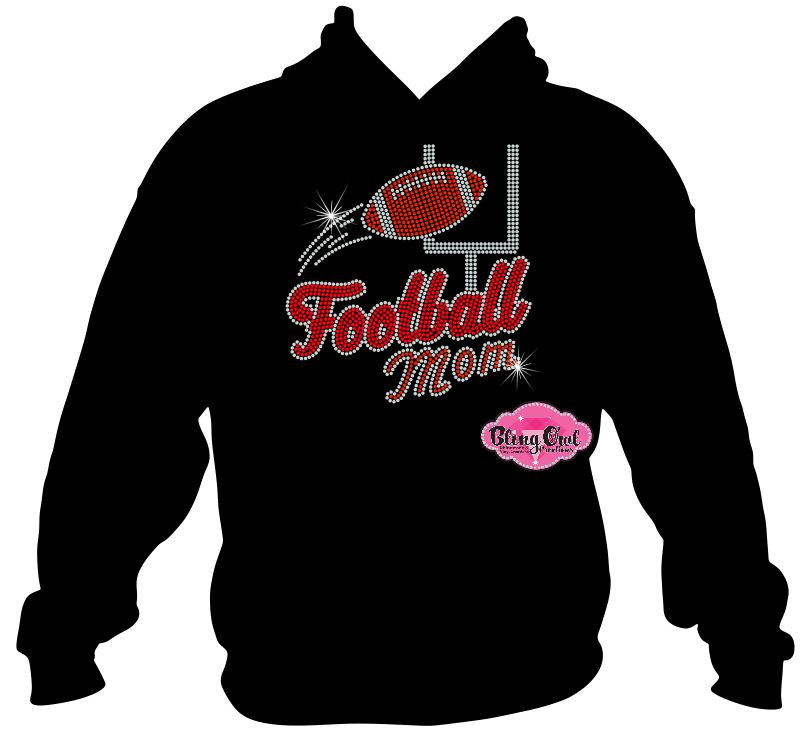 football_mom goalpost spirit_wear rhinestones sparkle bling