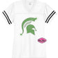 MSU Football Bling Jersey Spartan Helmet Womens Cut
