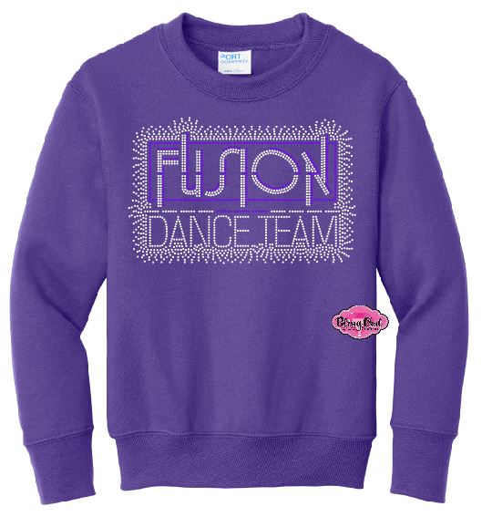 Fusion Dance Team Scatter Youth Crewneck