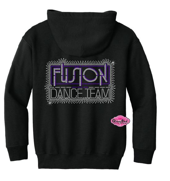 Fusion Dance Team Scatter Youth Zip-up Sweatshirt