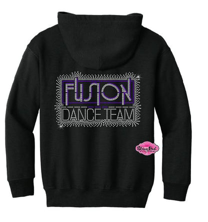 Fusion Dance Team Scatter Youth Zip-up Sweatshirt