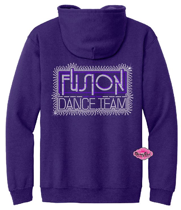 Fusion Dance Team Scatter Adult Zip-up Sweatshirt