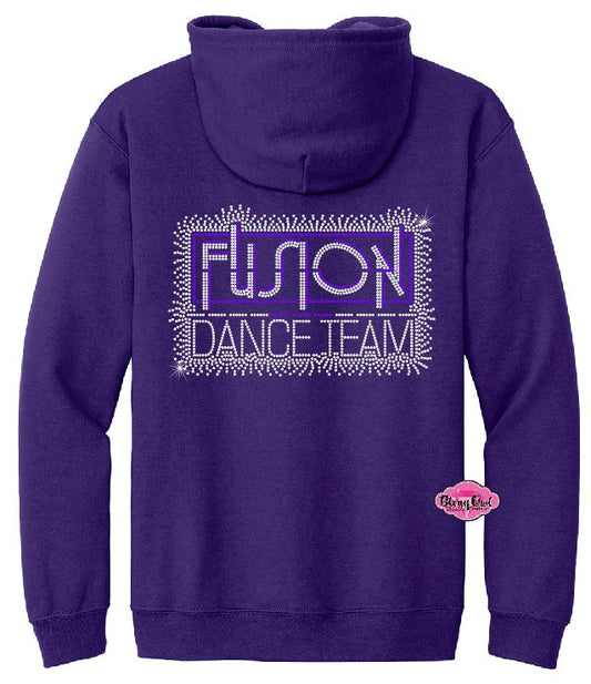 Fusion Dance Team Scatter Adult Zip-up Sweatshirt
