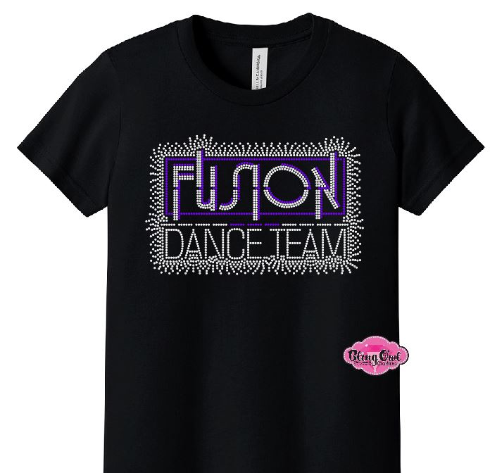 Fusion Dance Team Scatter Adult Tshirt