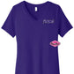 Fusion Dance Team Chest Logo V-neck Relaxed Fit Tshirt