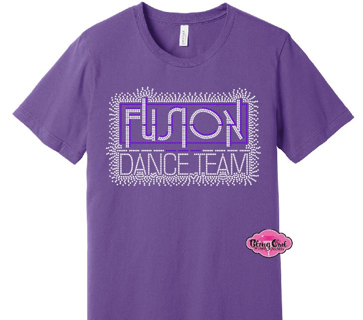 Fusion Dance Team Scatter Adult Tshirt