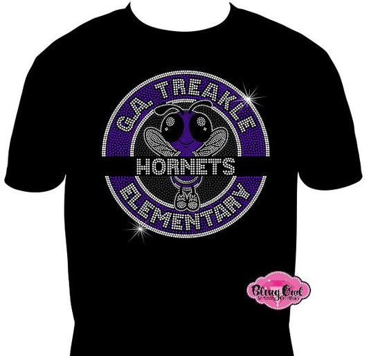 GA Treakle Hornets Circle Short Sleeve Unisex