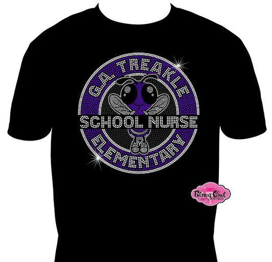 GA Treakle School Nurse Circle Short Sleeve Unisex
