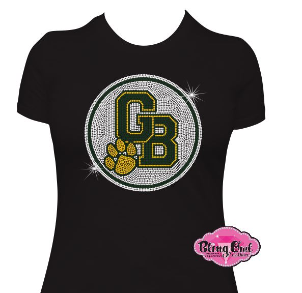 GB Circle Paw full circle Womens Cut Short Sleeve Adult