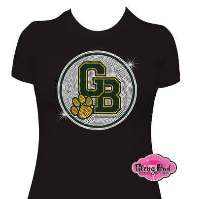 GB Circle Paw full circle Womens Cut Short Sleeve Adult