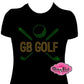 great bridge golf mom golfer golf ball golf clubs design shirt glam_vibes_outfit rhinestones sparkle bling school spirit wear sports mom cheerleader