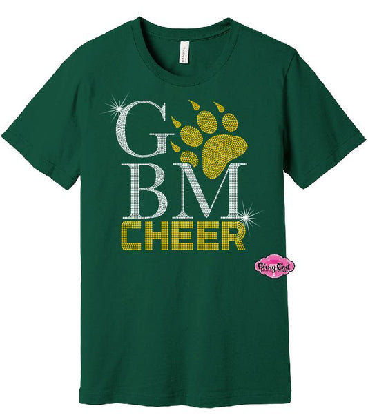 GBM Cheer Paw Rhinestone T-Shirt Adult