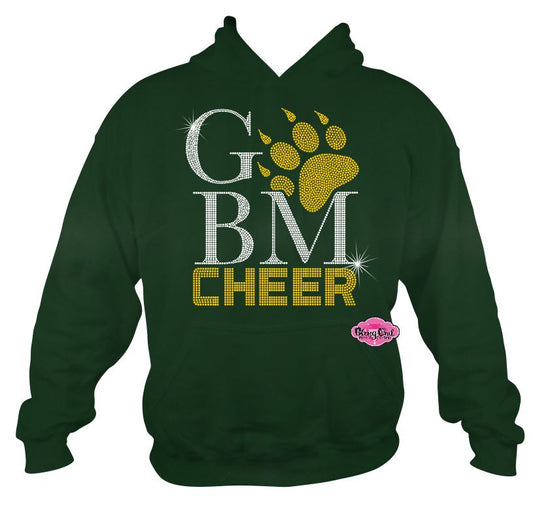 GBM Cheer Paw Rhinestone Hoodie Adult Unisex