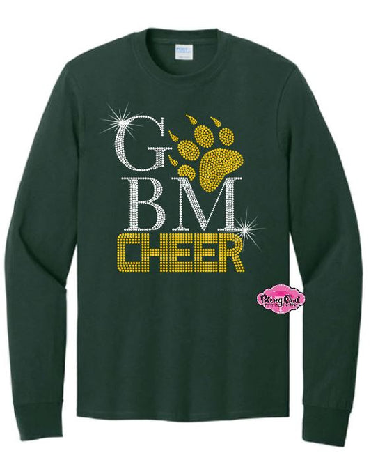 GBM Cheer Paw Rhinestone Long Sleeve Youth