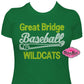 great_bridge baseball mascot school_spirit_wear rhinestones sparkle bling