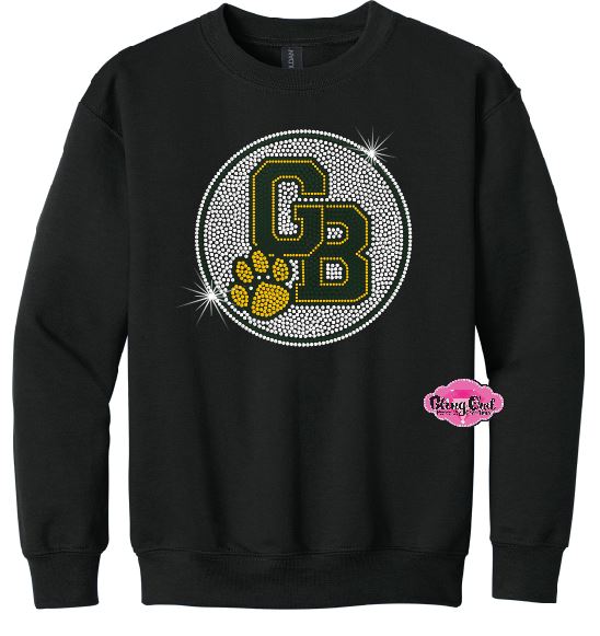 GB Circle Paw full circle Youth Crewneck