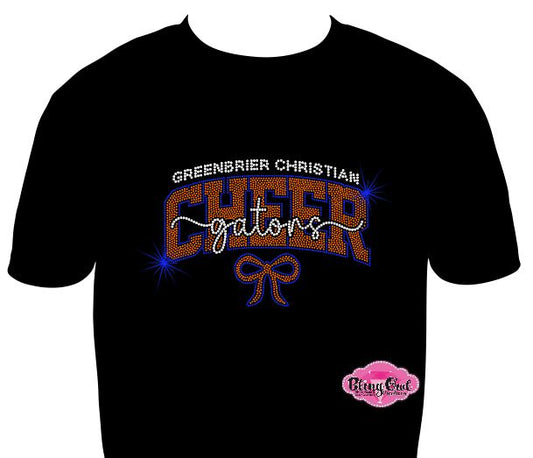 GCA Cheer Gators Bow Scoop Neck Unisex