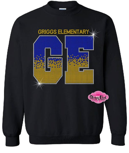 Griggs Elementary Ombre Adult Unisex Crewneck