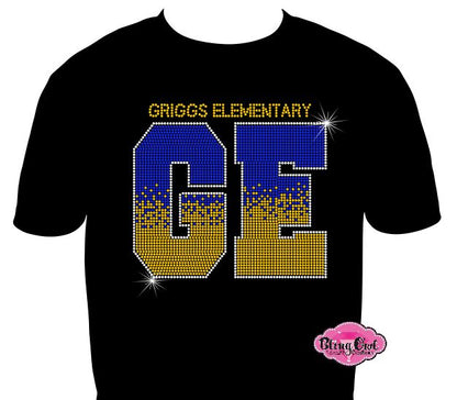 Griggs Elementary Ombre Adult Unisex Scoop Neck