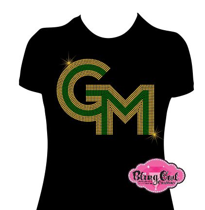 GMU 2 Color Logo Fitted Short Sleeve