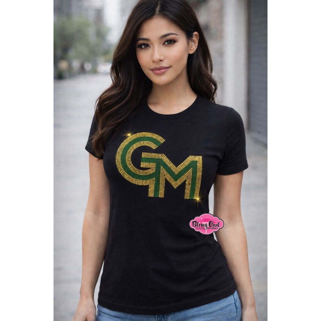 GMU 2 Color Logo Fitted Short Sleeve
