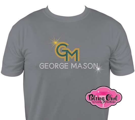 GMU George Mason Logo Name Unisex Short Sleeve