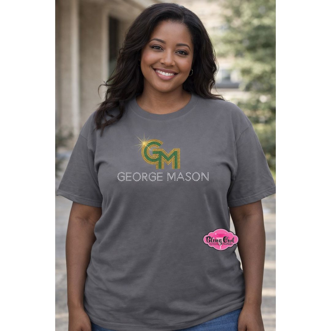 GMU George Mason Logo Name Unisex Short Sleeve