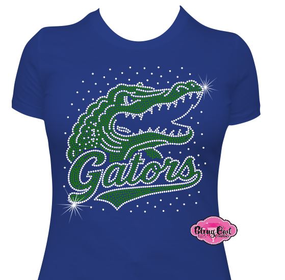 Gators Face Womens Fitted Tshirt
