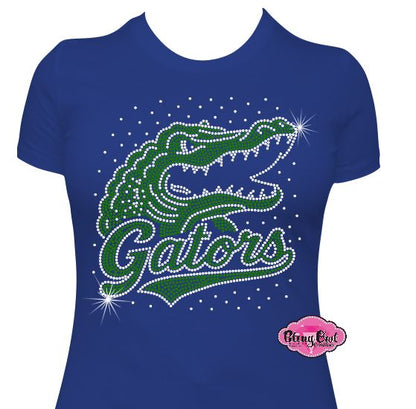 Gators Face Womens Fitted Tshirt
