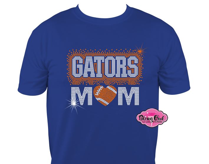 Gators Mom Football Scatter Unisex Tshirt