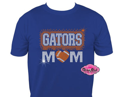 Gators Mom Football Scatter Unisex Tshirt