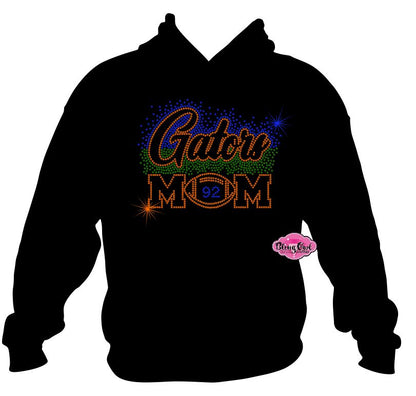 Gators Football Mom with Number Sweatshirt
