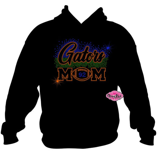 Gators Football Mom with Number Sweatshirt