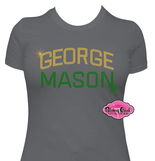 GMU George Mason Arch Fitted Short Sleeve