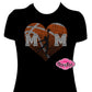 basketball_mom spirit_wear black shirt rhinestones sparkle bling