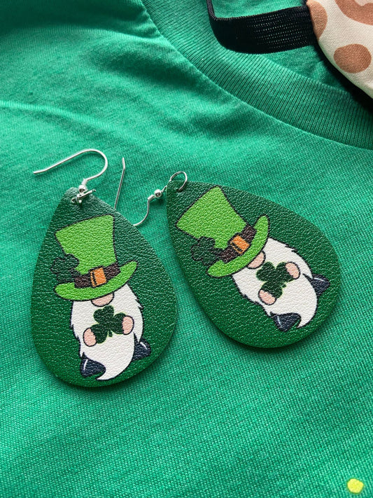 Leprechaun Teardrop Earrings