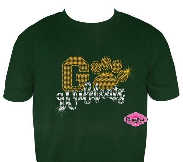 GB Go Wildcats (Rhinestone Design)