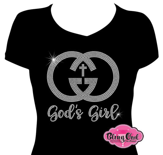 God's_girl_cute_tees trendy_shirts customized_t-shirts personalized_tees faith_based_shirt religion_tees christian_tshirts rhinestone sparkle bling
