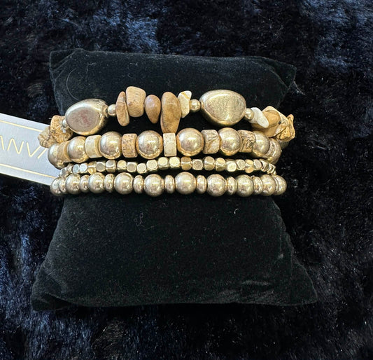 Gold Stacking Bracelet