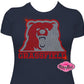grizzlies_grassfield mascot school_spirit_wear longsleeves rhinestones sparkle bling