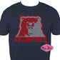 grizzlies_grassfield mascot school_spirit_wear longsleeves rhinestones sparkle bling