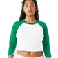 NSU Women's Norfolk State Baseball Crop Raglan T-Shirt