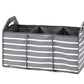 Gray Stripe Trunk Organizer