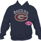 grizzlies g logo grassfield mascot spirit_wear rhinestones sparkle bling