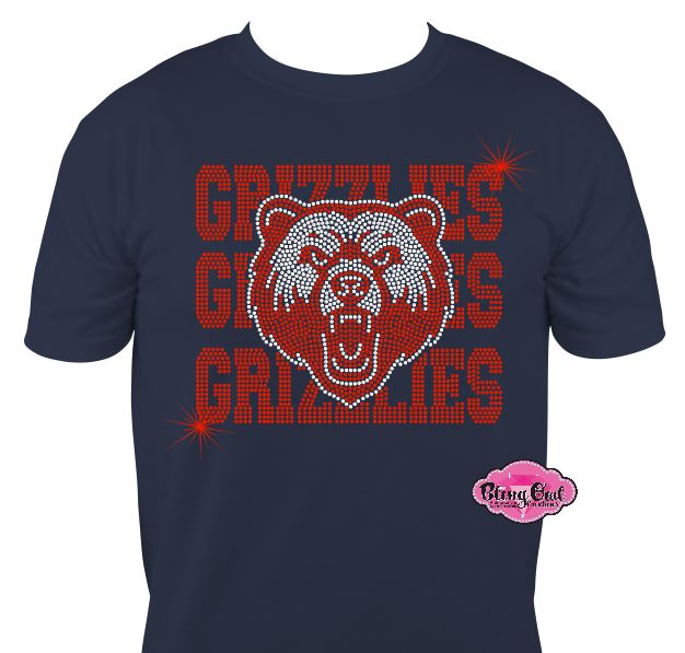 Grizzlies Face Stack Unisex tshirt