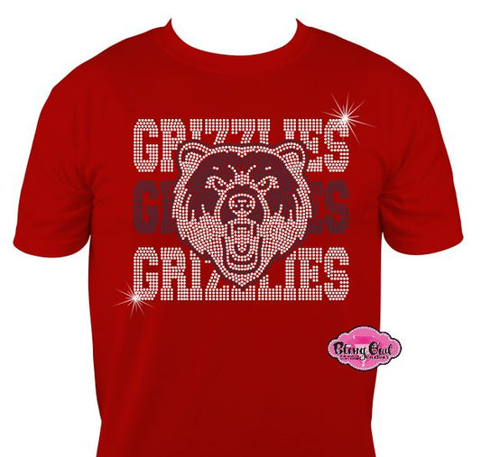 Grizzlies Face Stack Unisex tshirt