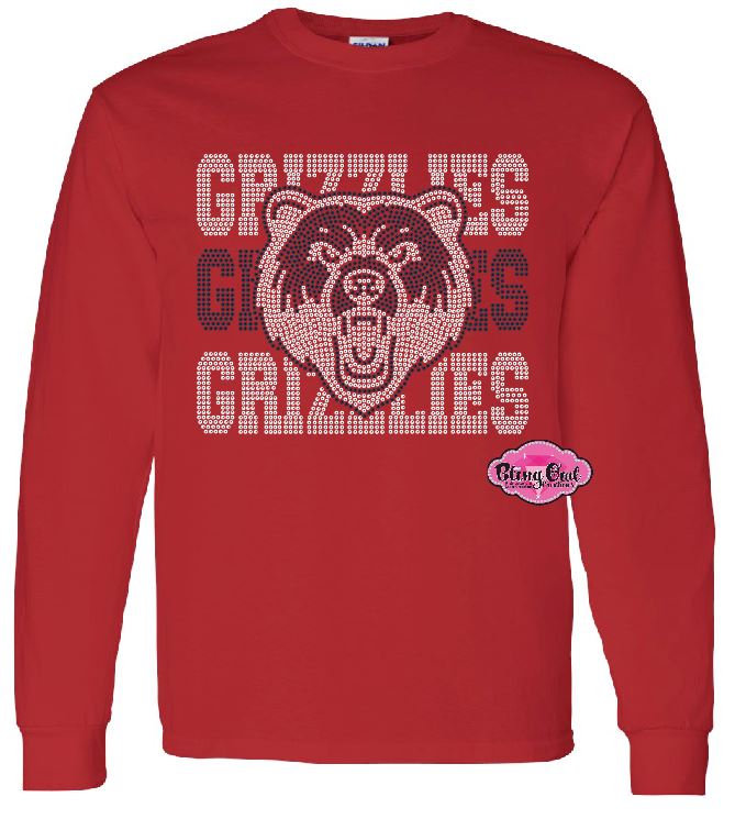 Grizzlies Face Stack Crewneck Unisex
