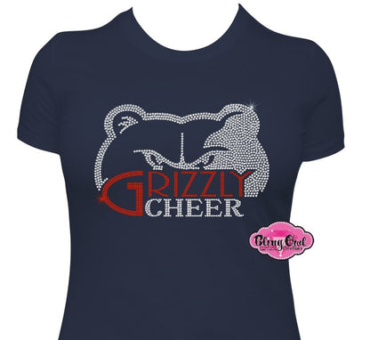 Grizzly Cheer Womens Fitted T Shirt