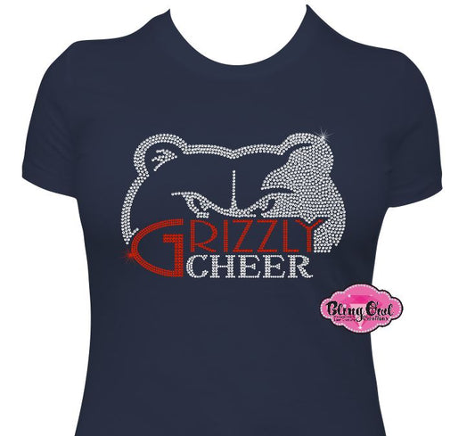 Grizzly Cheer Womens Fitted T Shirt