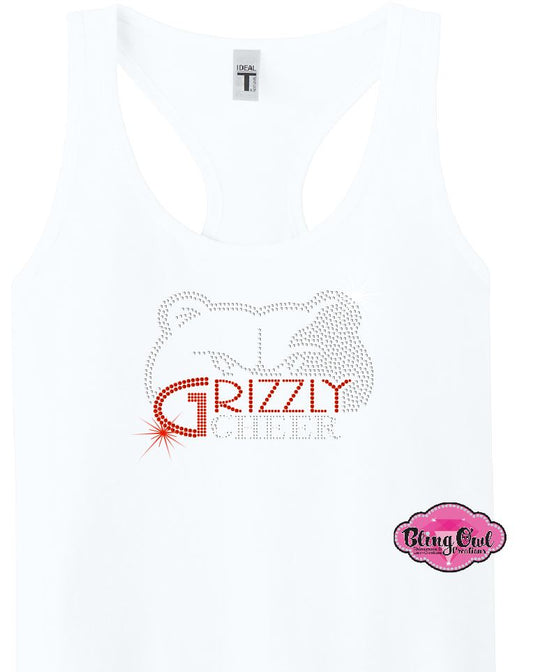 Grizzly Cheer Womens Fitted Tank Top